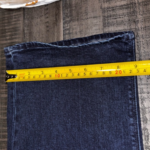 Hudson Jeans Womens Dark Wash Blue Straight Leg Stretch Back Flap Pockets SZ 16​ - Picture 6 of 10